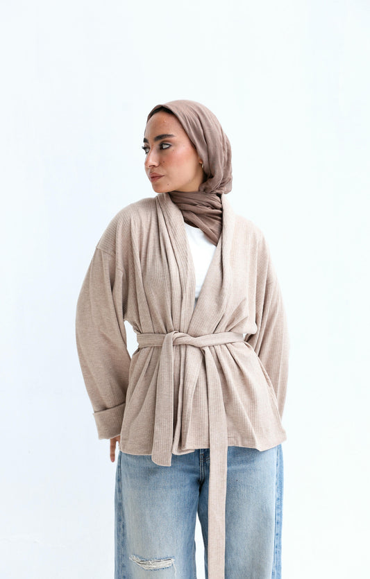 Wool Striped Colors Cardigan