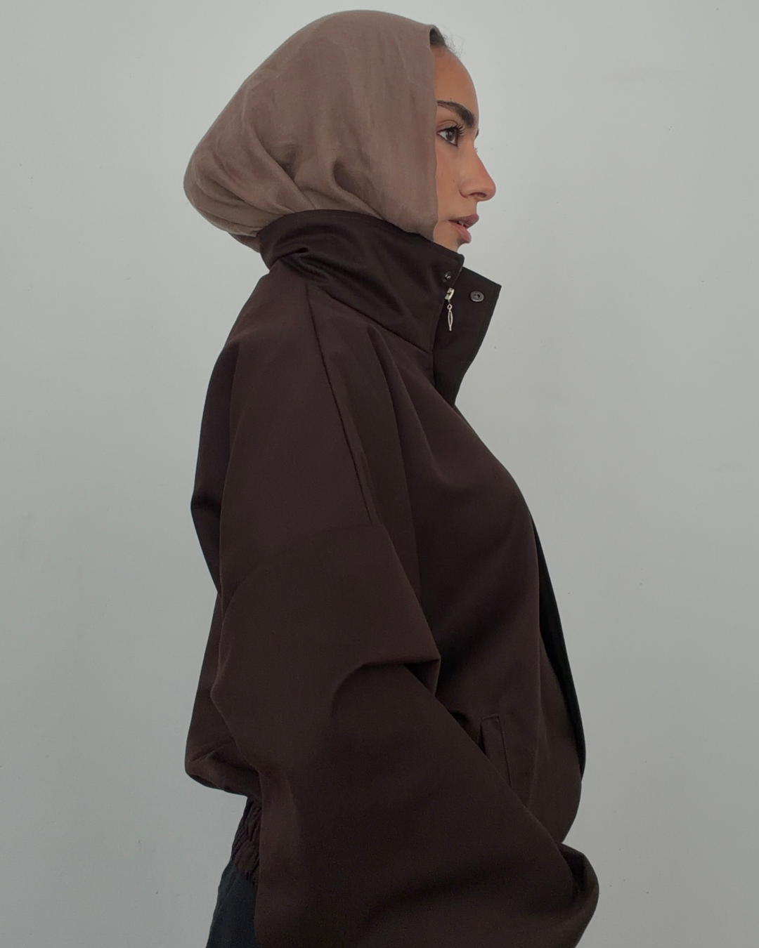 Cherry Gabardine Jacket