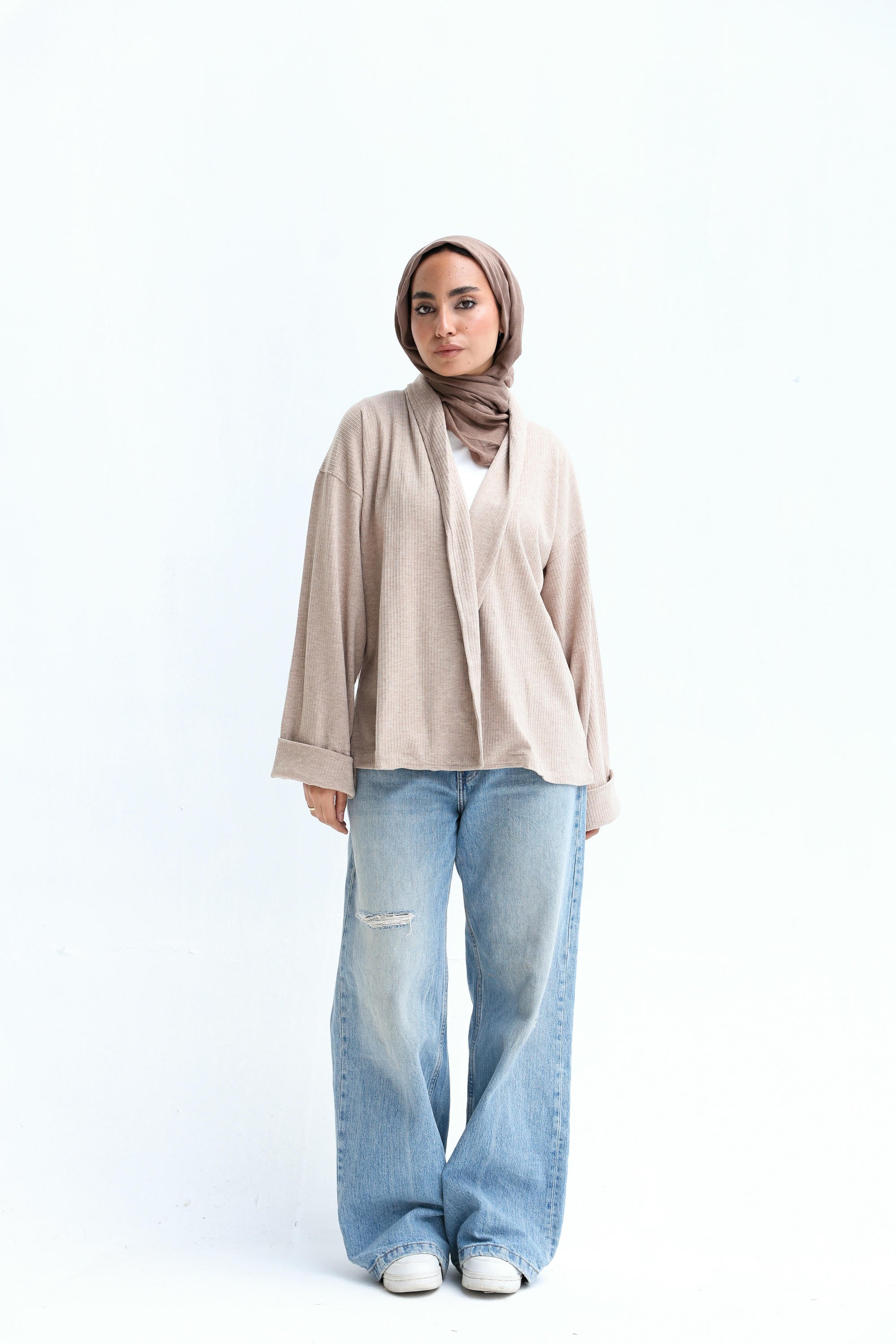 Wool Striped Colors Cardigan