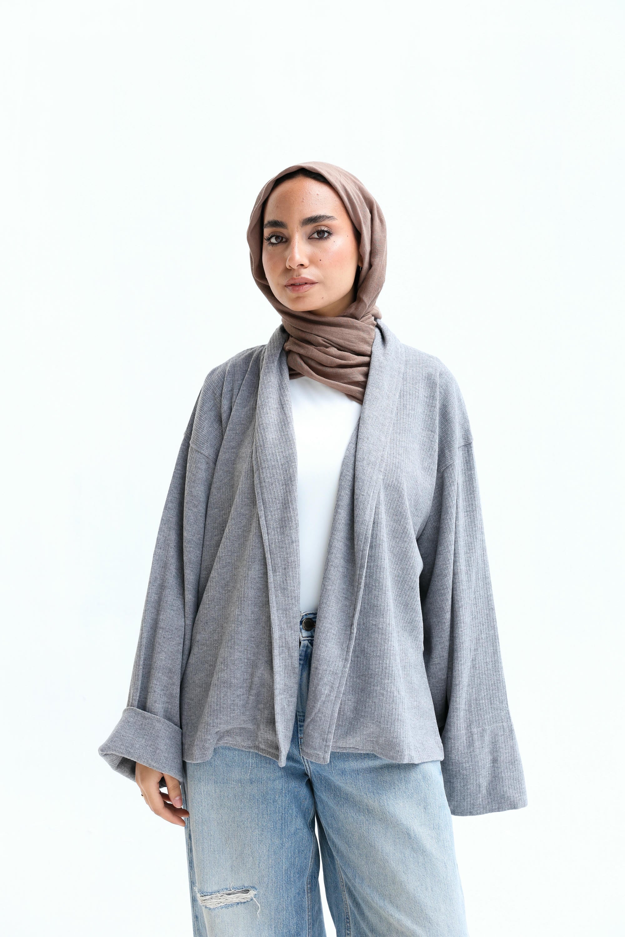 Wool Striped Colors Cardigan