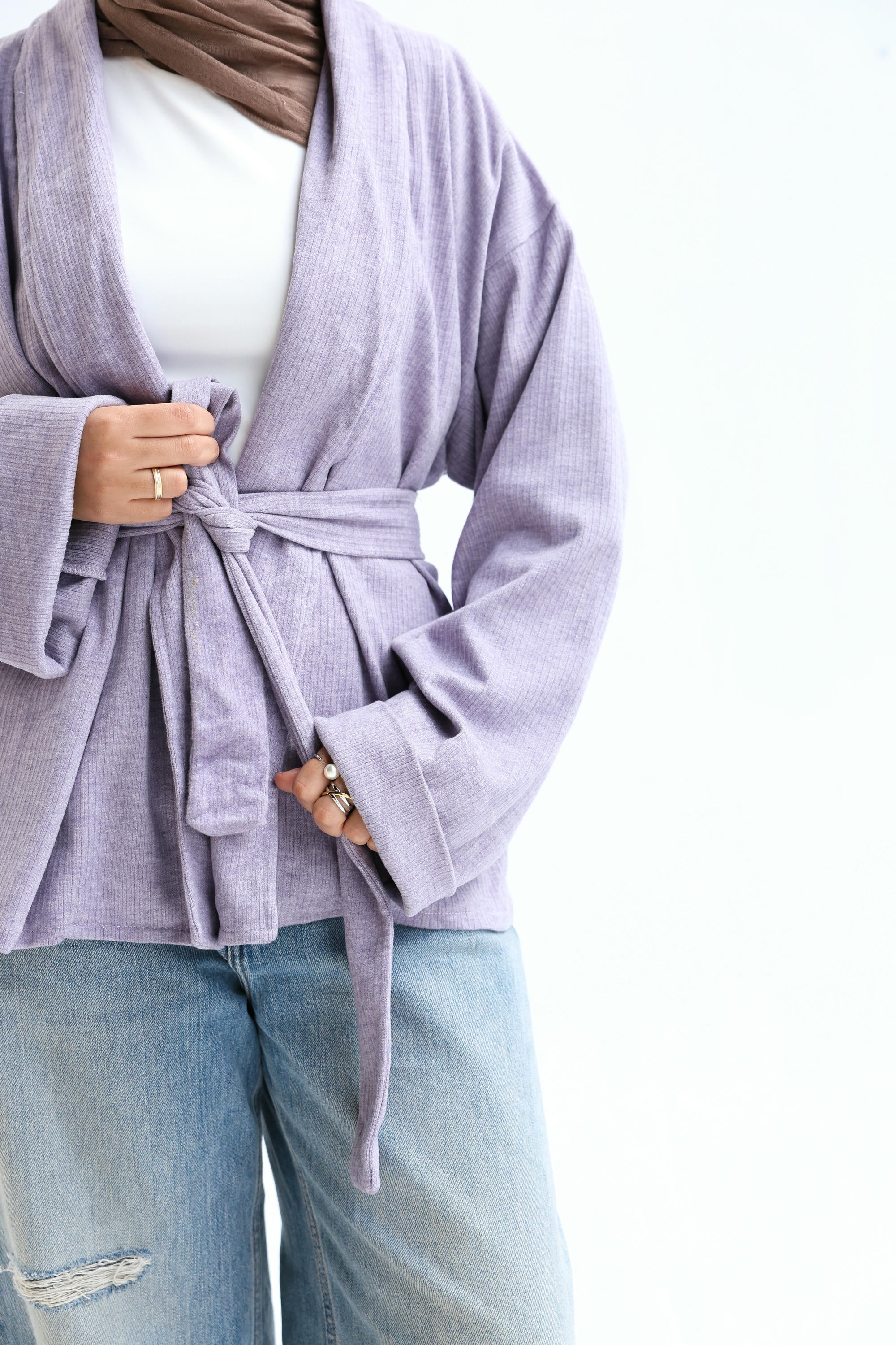 Wool Striped Colors Cardigan