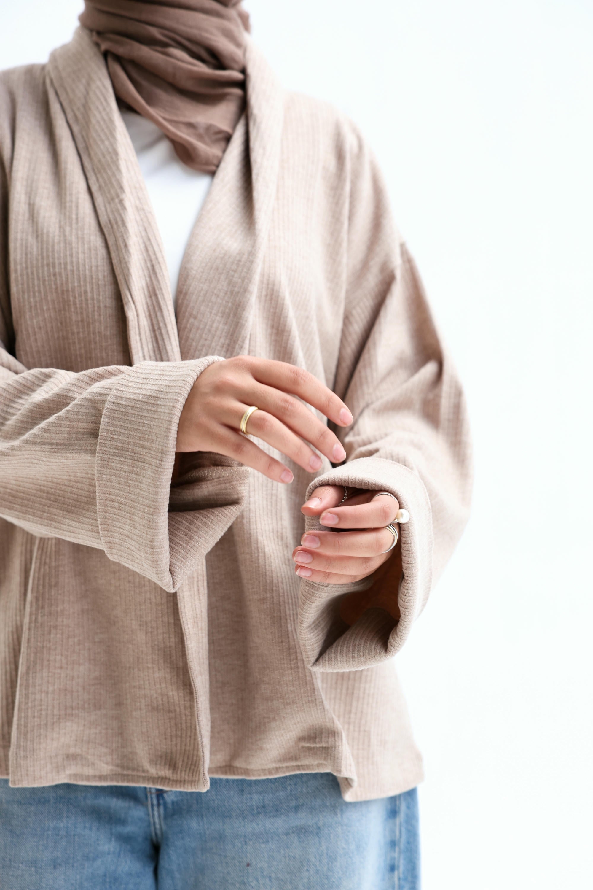 Wool Striped Colors Cardigan