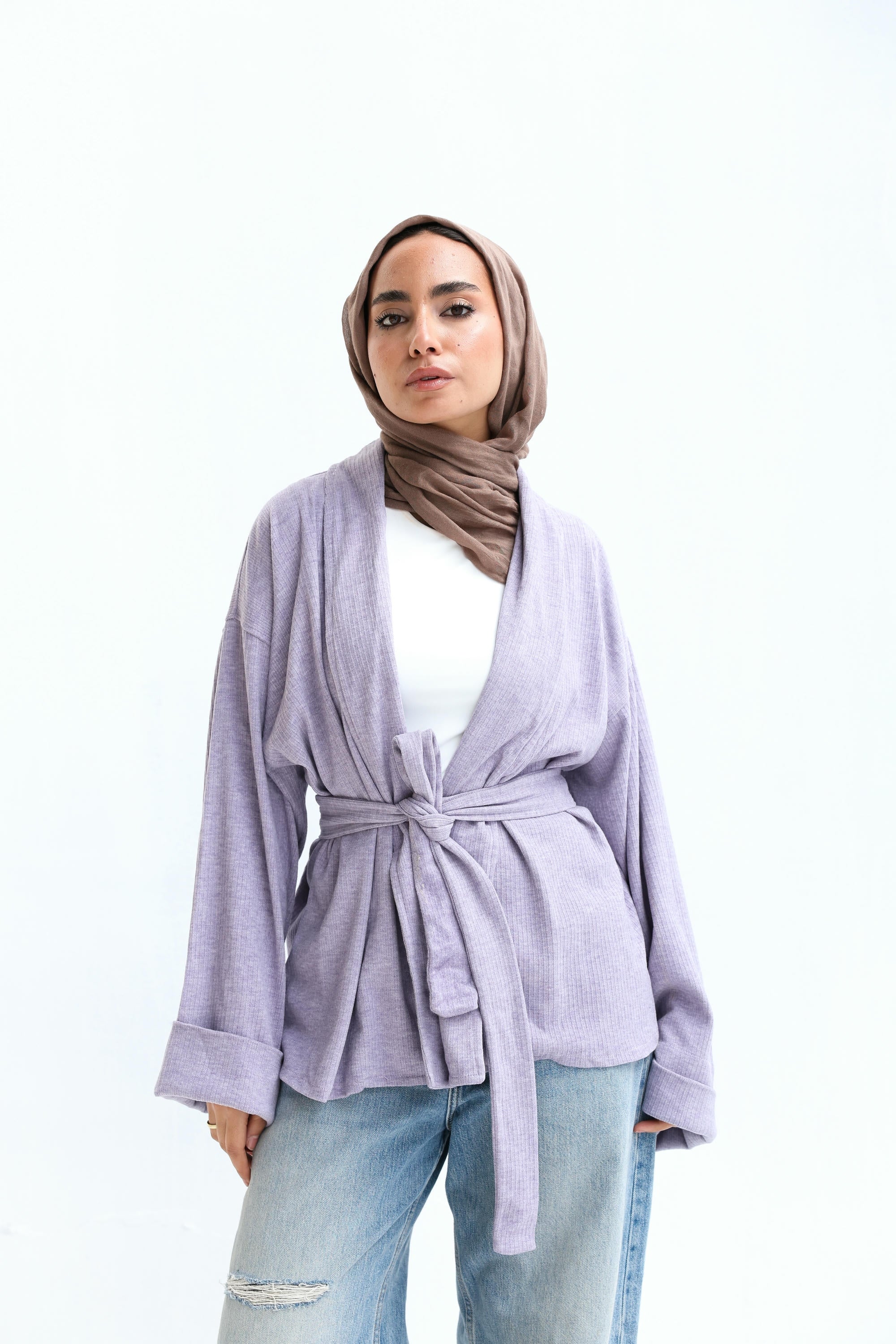 Wool Striped Colors Cardigan