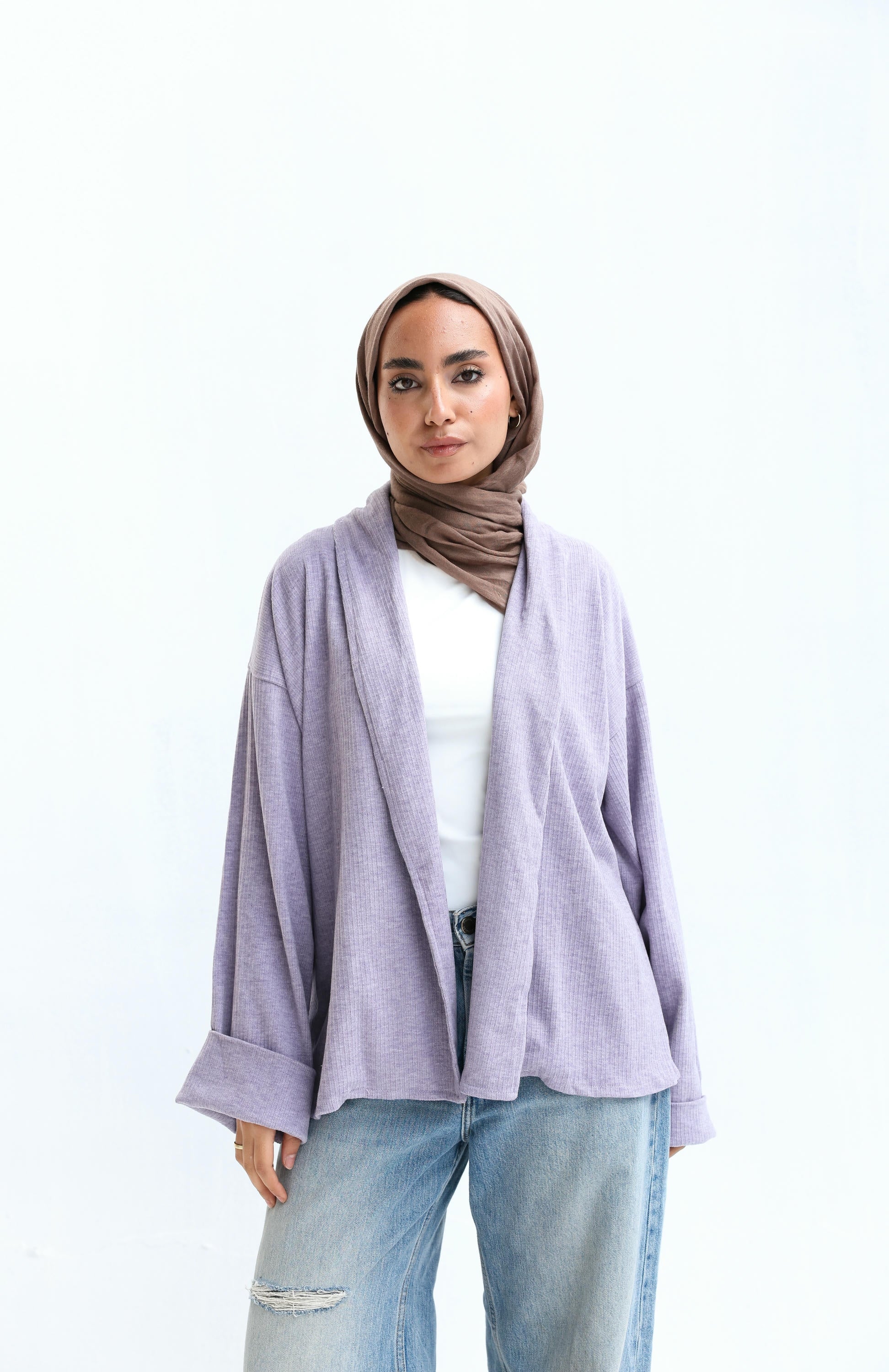 Wool Striped Colors Cardigan