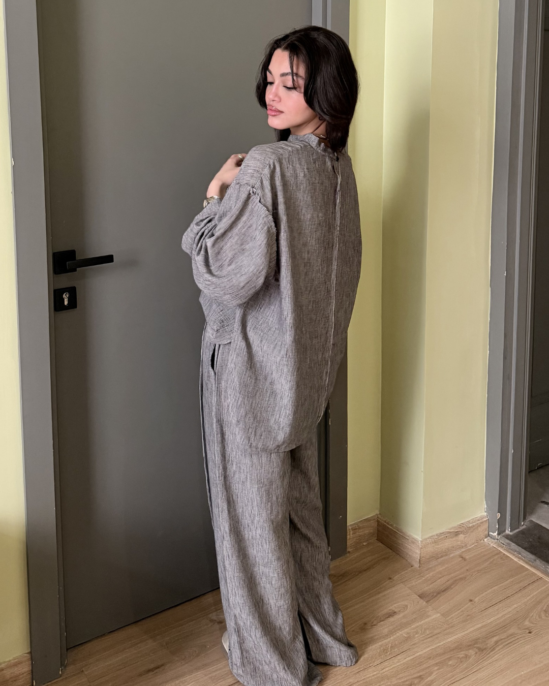 Boho oversized linen set