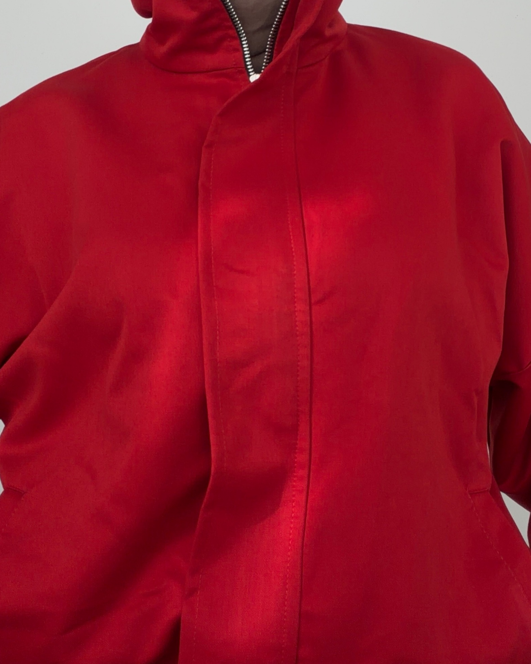 Cherry Gabardine Jacket