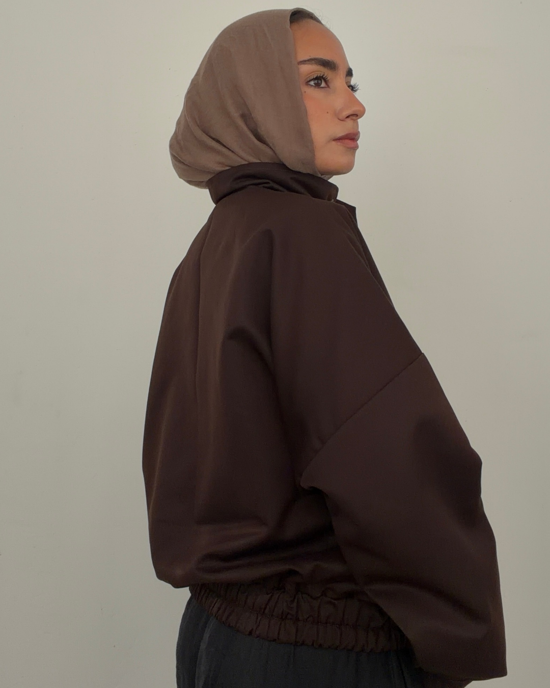 Cherry Gabardine Jacket