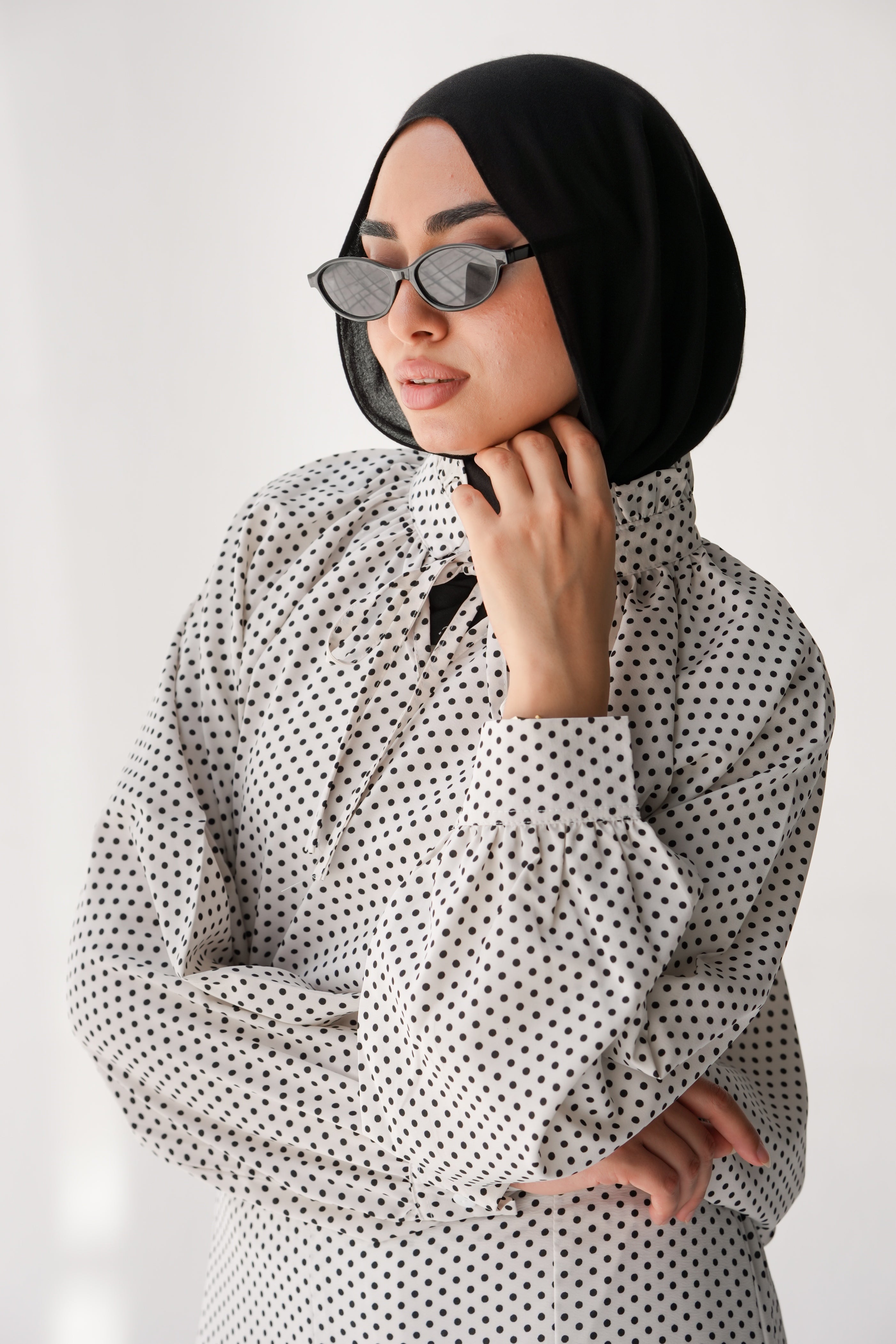 Monroe polka blouse