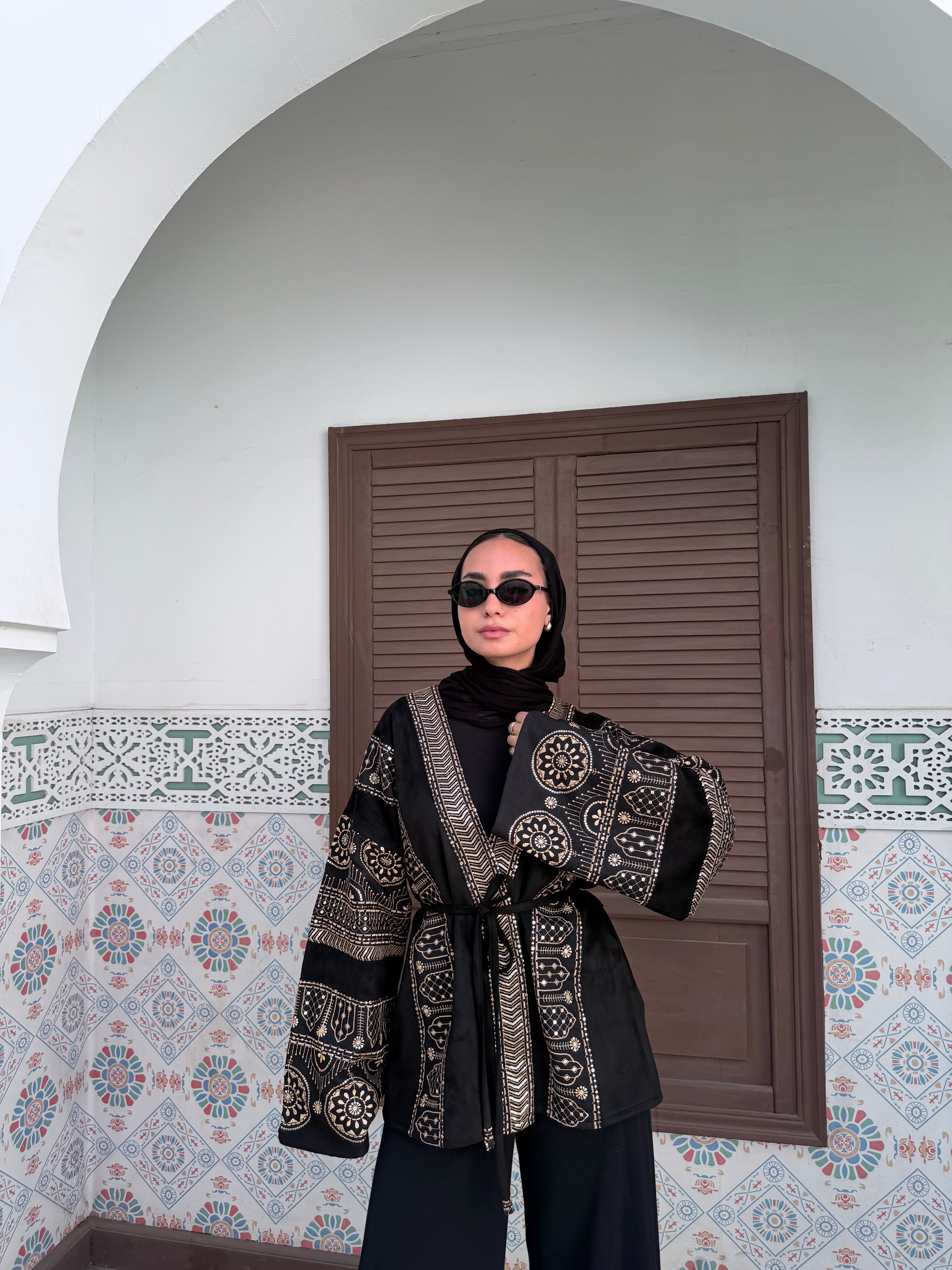 Luxury Islamic short kaftan