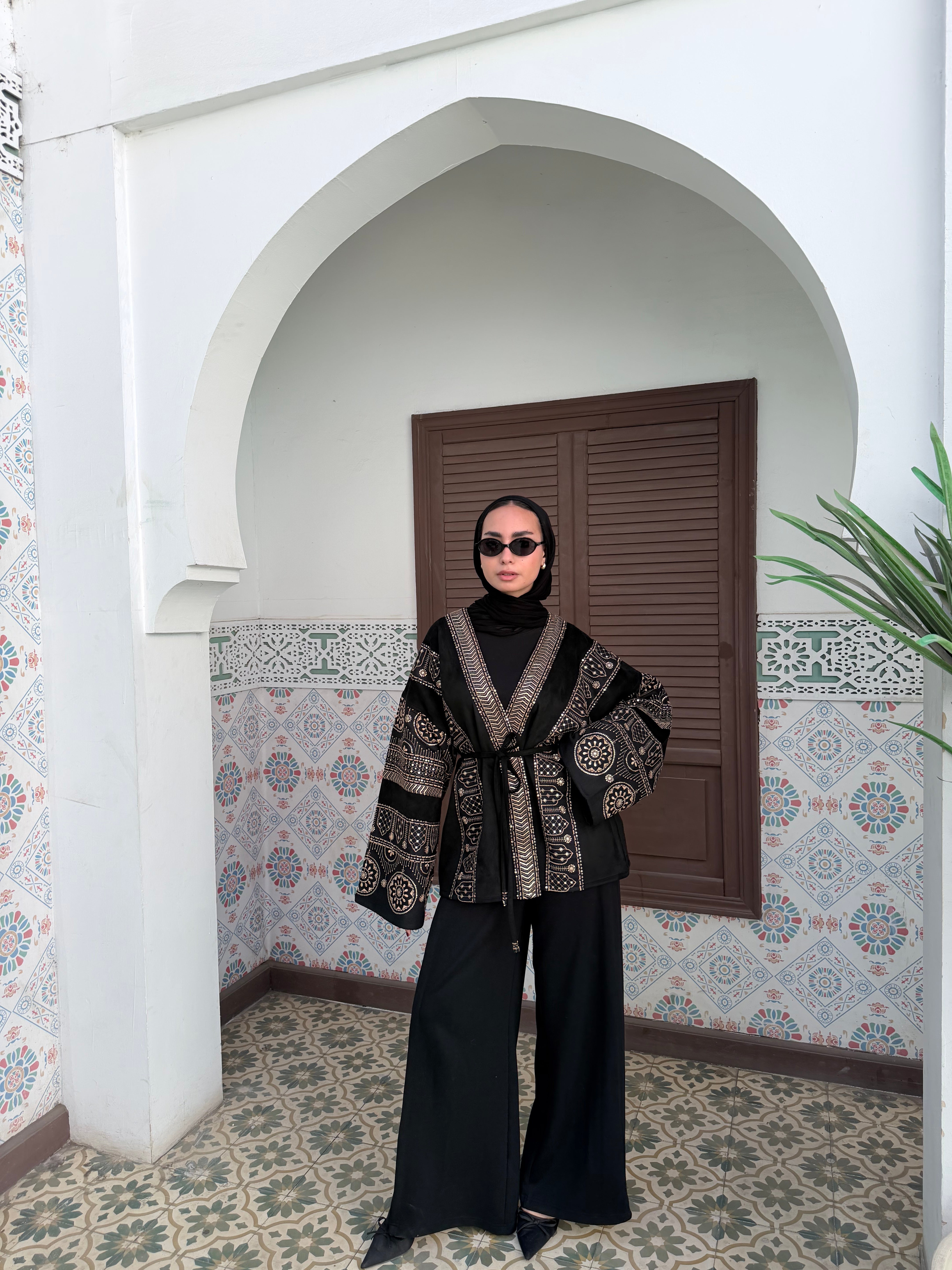 Luxury Islamic short kaftan