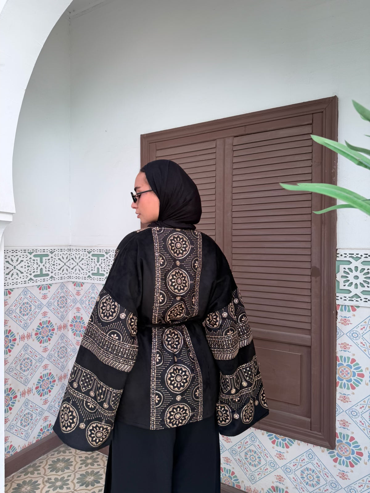 Luxury Islamic short kaftan
