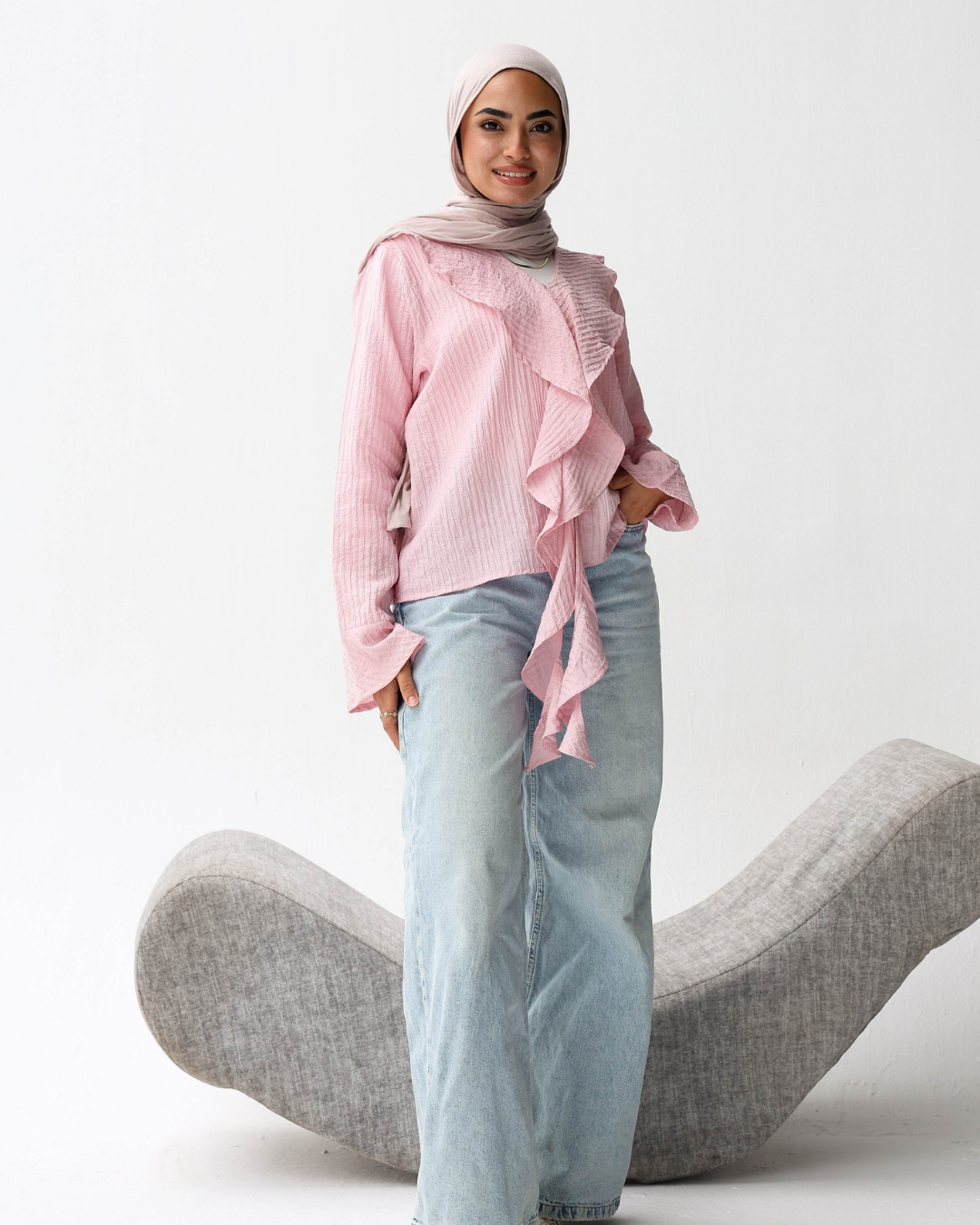 Ruffle Front Top