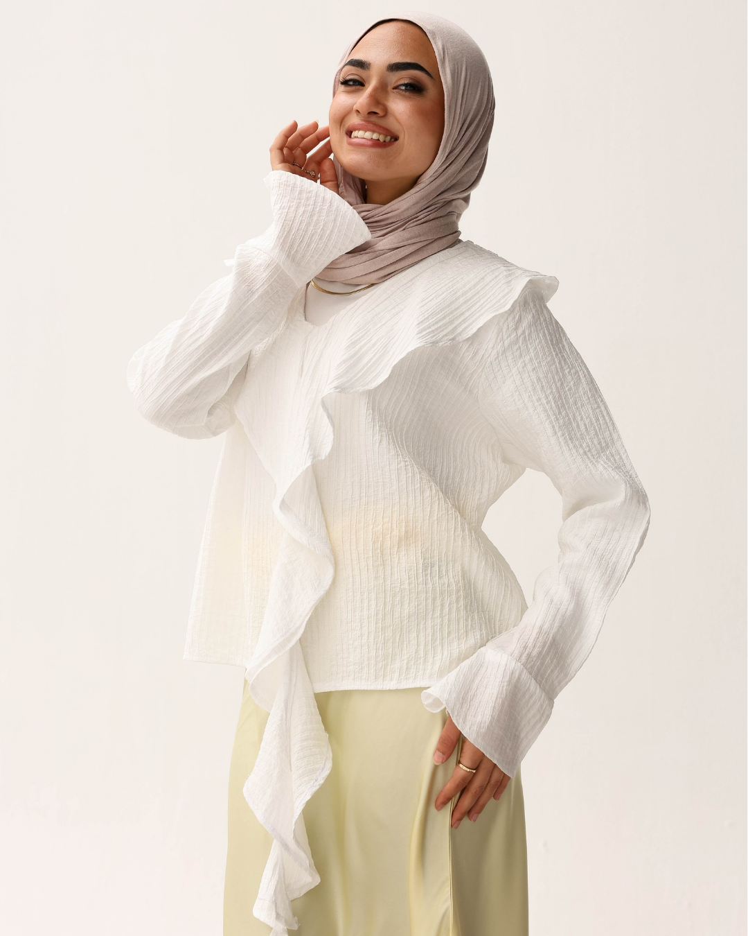 Ruffle Front Top