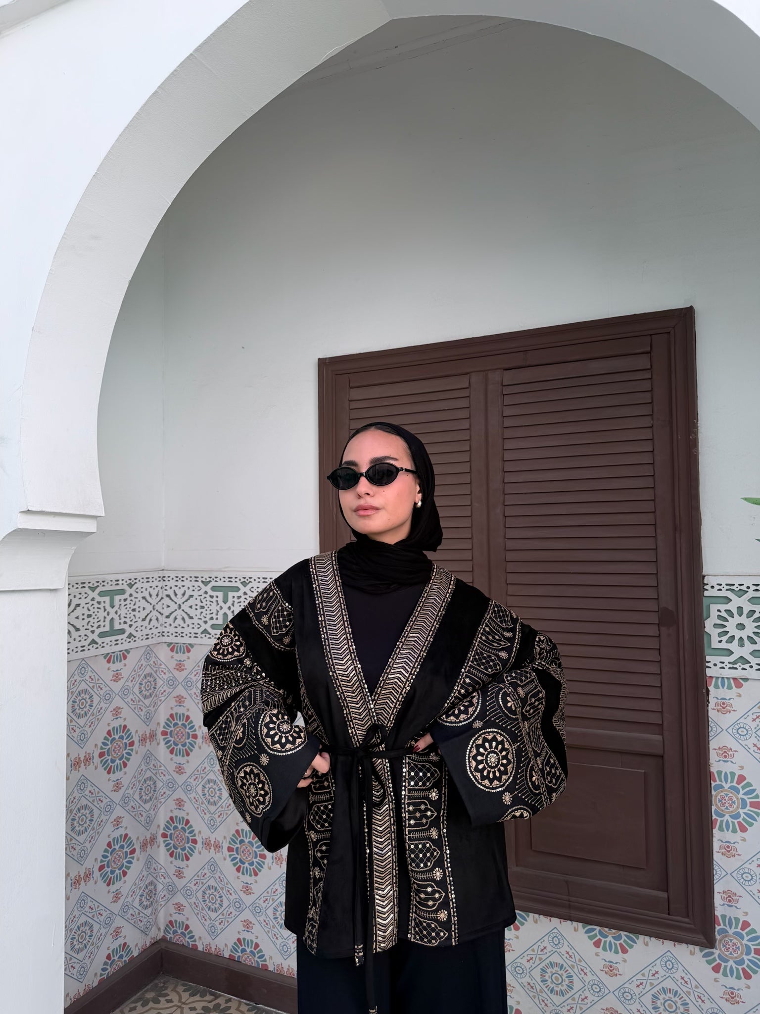 Luxury Islamic short kaftan