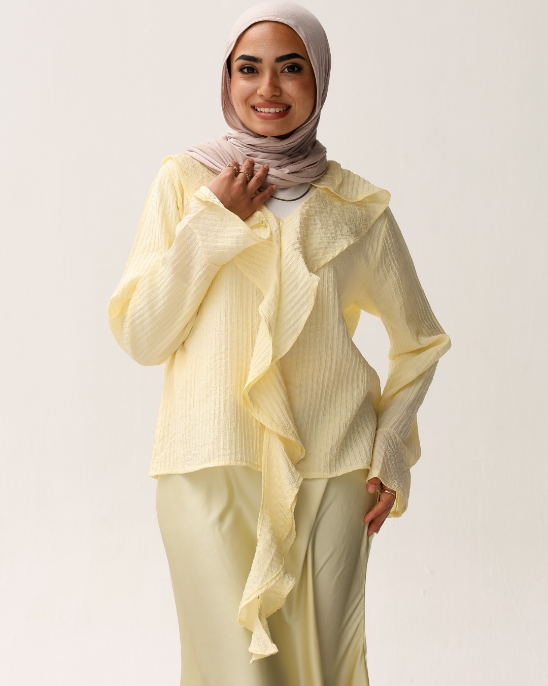 Ruffle Front Top